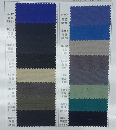 YL  全棉帆布   100%C    21/2*10     72*40    1/1    ≥250g/m   58″-59″    45度照